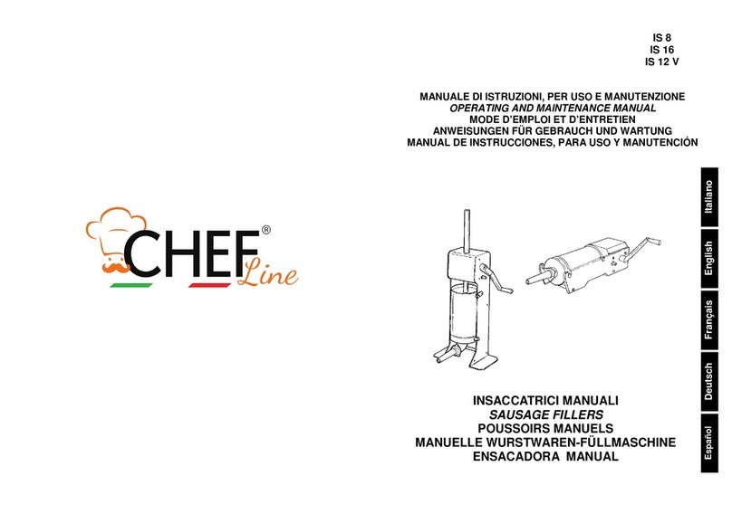 CHEFOOK CHEF LINE IS 8 Operating instructions