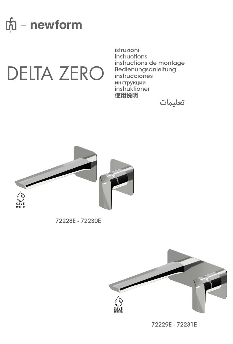newform DELTA ZERO 72230E instructions newform DELTA ZERO 72230E instructions