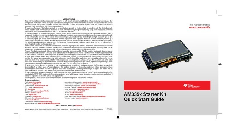 Texas Instruments AM335 Series User manual