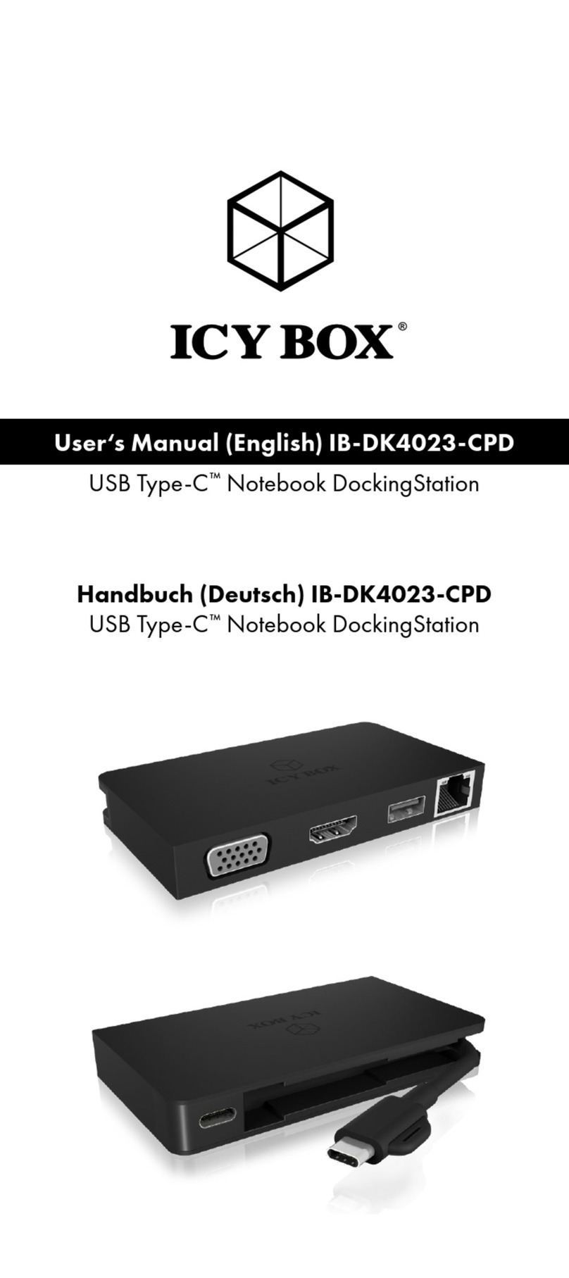 Icy Box IB-DK4023-CPD User manual
