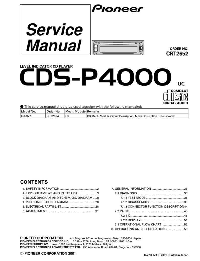 Pioneer P4000 - CDS CD Player User manual