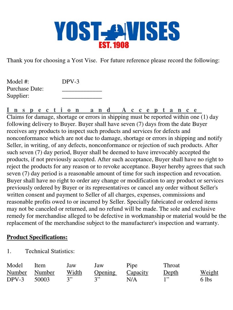 Yost Vises DPV-3 instructions
