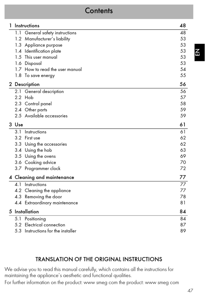 Smeg TR62IBL2 User manual