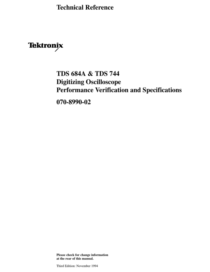 Tektronix TDS 684A Installation and operation manual