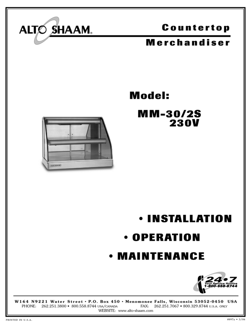 Alto-Shaam MM-30/2S Installation operation & maintenance