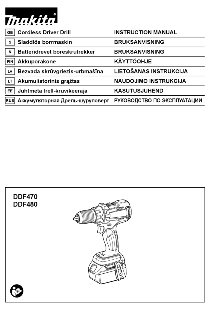 Makita DDF480Z User manual Makita DDF480Z User manual