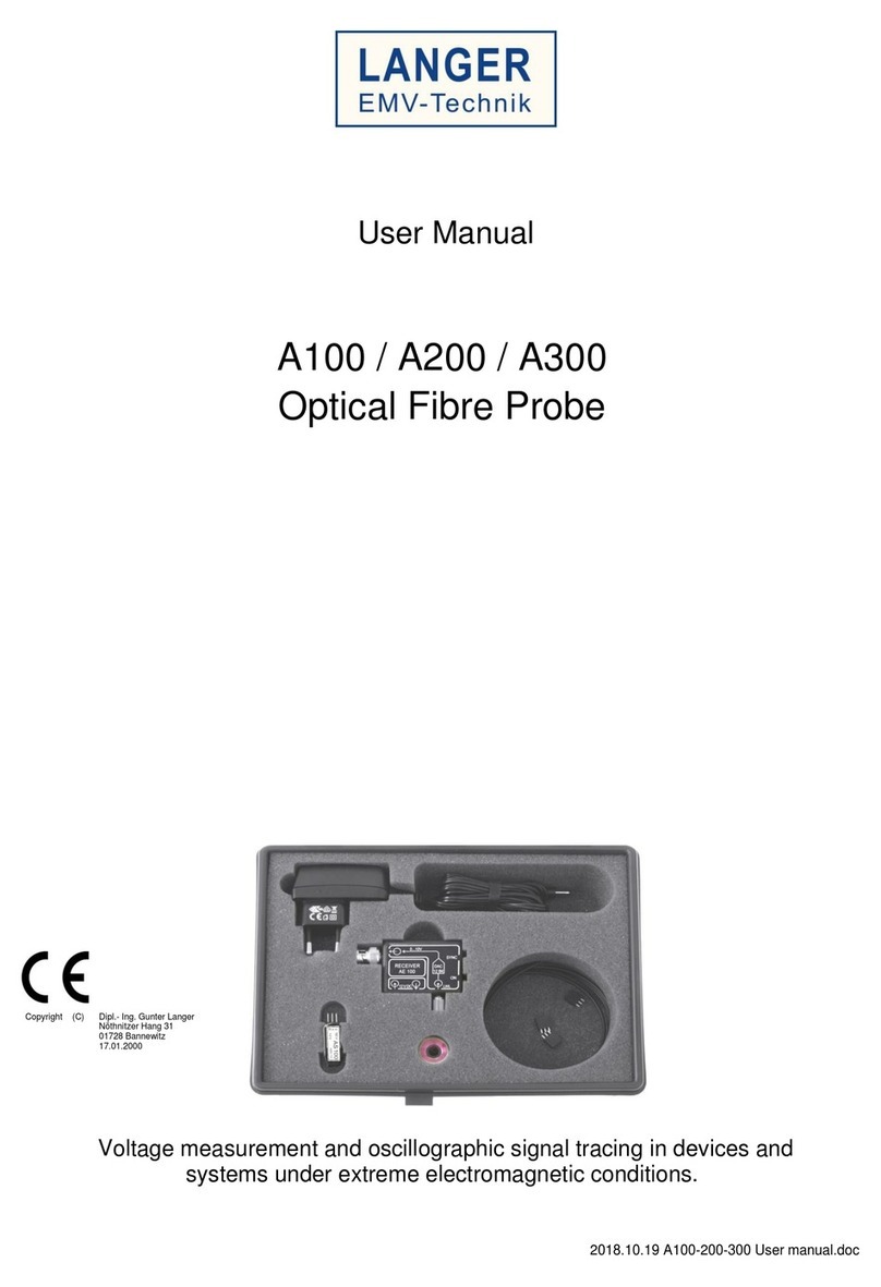 LANGER EMV-Technik A100 user manual