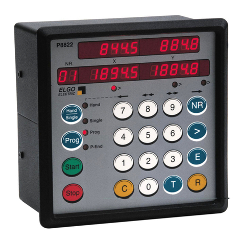 ELGO Electric P8822-000-P Series manual