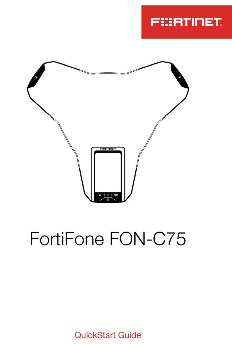 Fortinet FortiFone FON-C75 User manual Fortinet FortiFone FON-C75 User manual