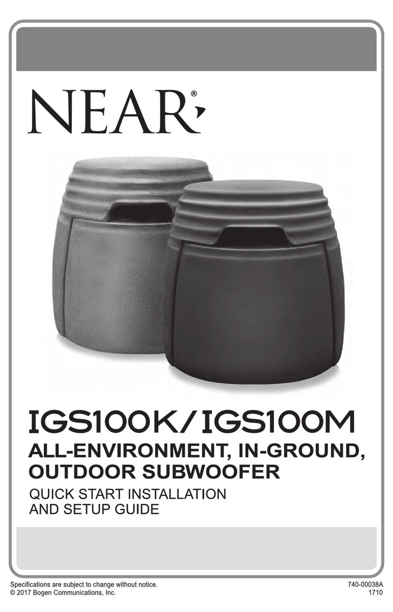 Bogen NEAR IGS100K Quick start installation and setup guide