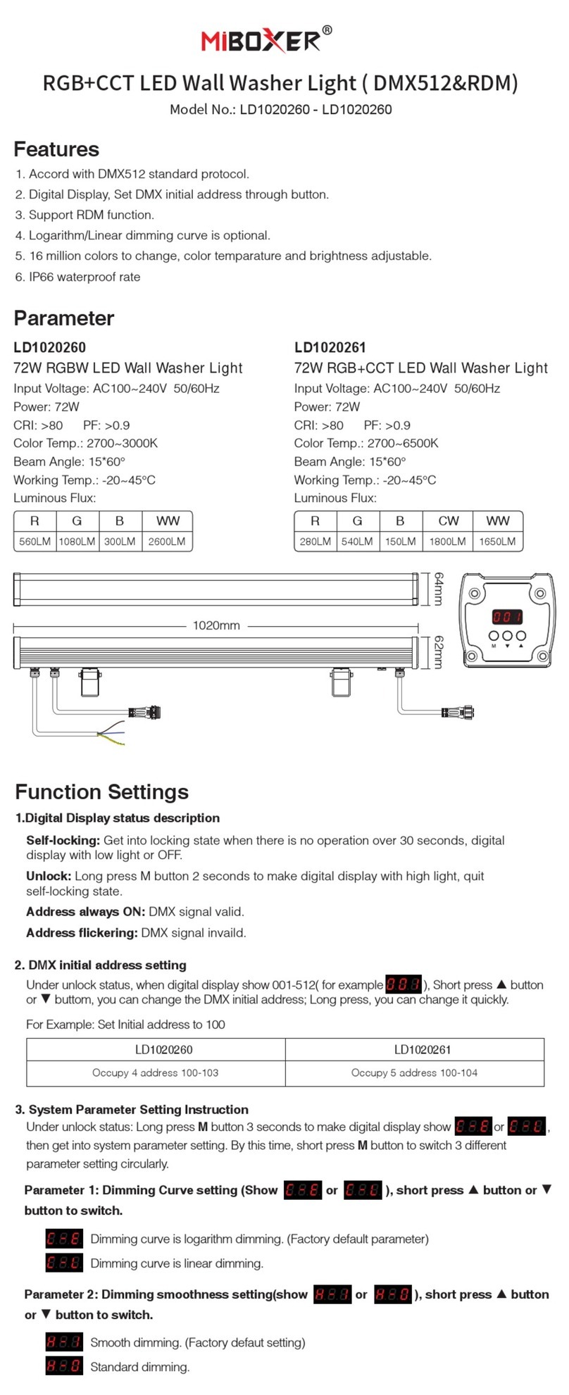Miboxer LD1020260 quick guide