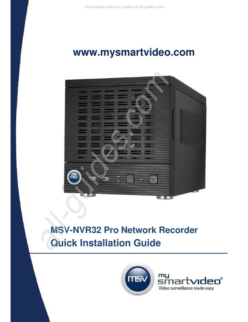 MSV NVR32 Quick installation guide