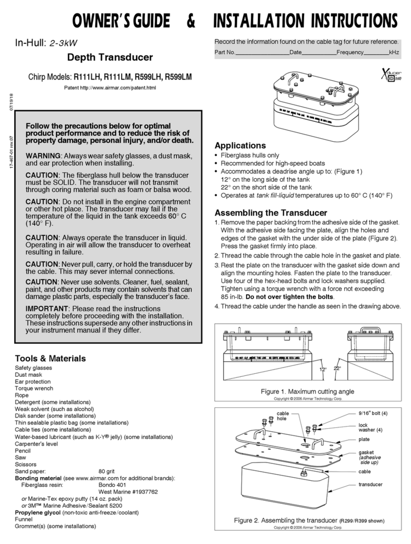 Airmar R599LM Owner's guide and installation instructions Airmar R599LM Owner's guide and installation instructions