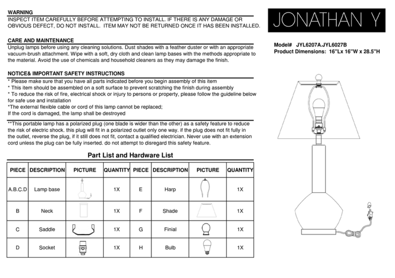 JONATHAN Y JYL6207A User manual JONATHAN Y JYL6207A User manual