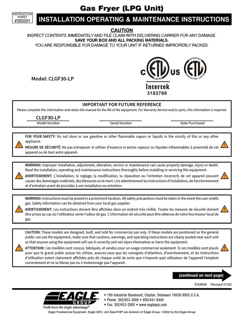 Eagle Group CLGF30-LP Assembly instructions