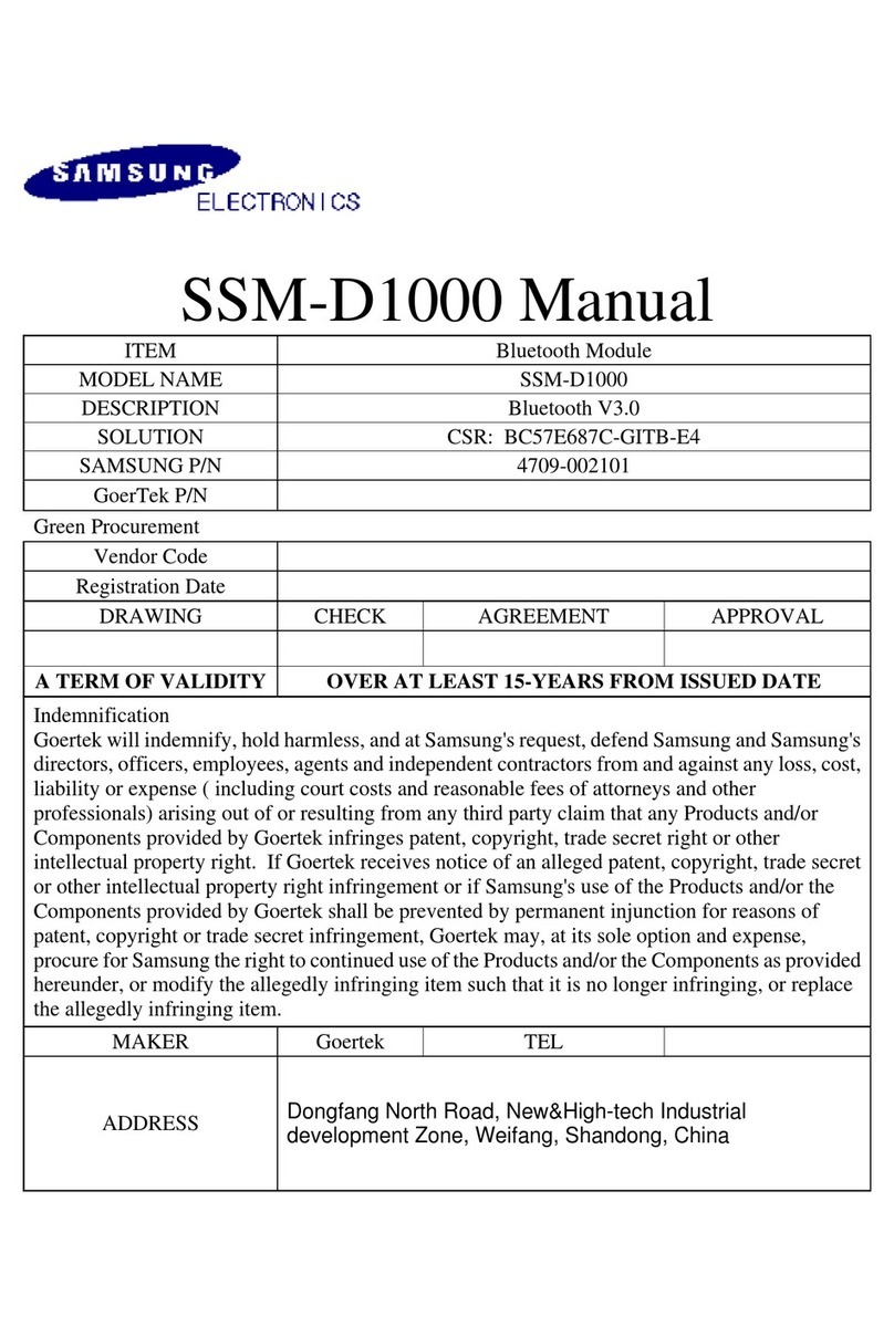 Samsung SSM-D1000 manual