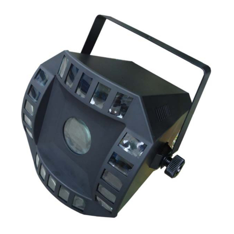 Beamz professional LED Cub4 2 x10W + 64xLED DMX instruction manual
