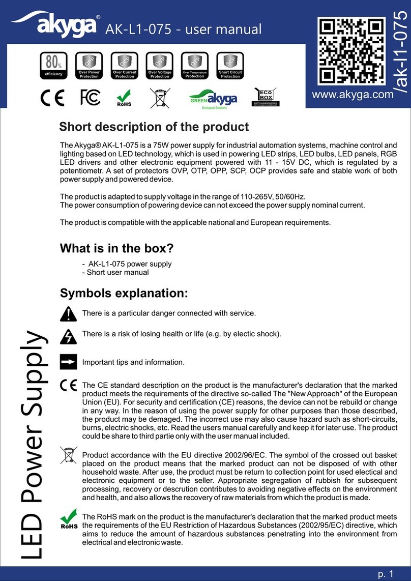 Akyga AK-L1-075 user manual