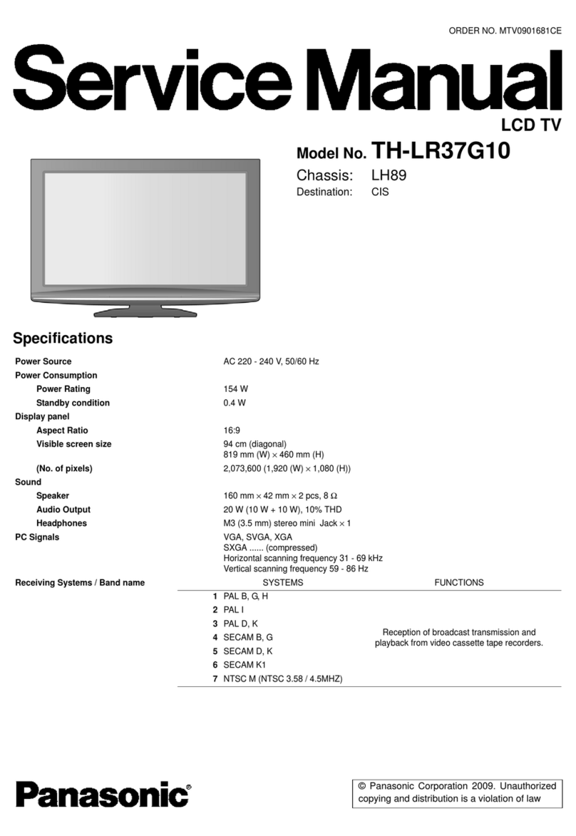 Panasonic TH-LR37G10 User manual