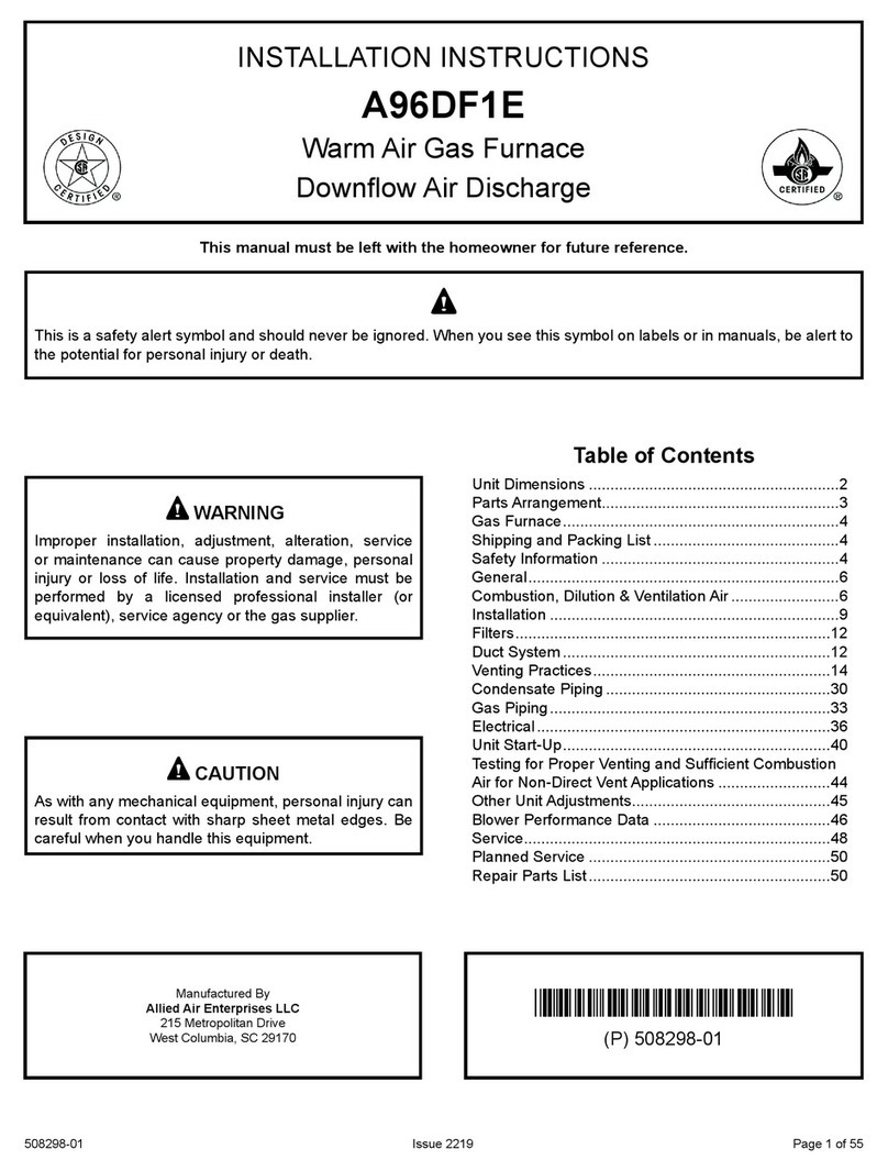 Allied A96DF1E User manual