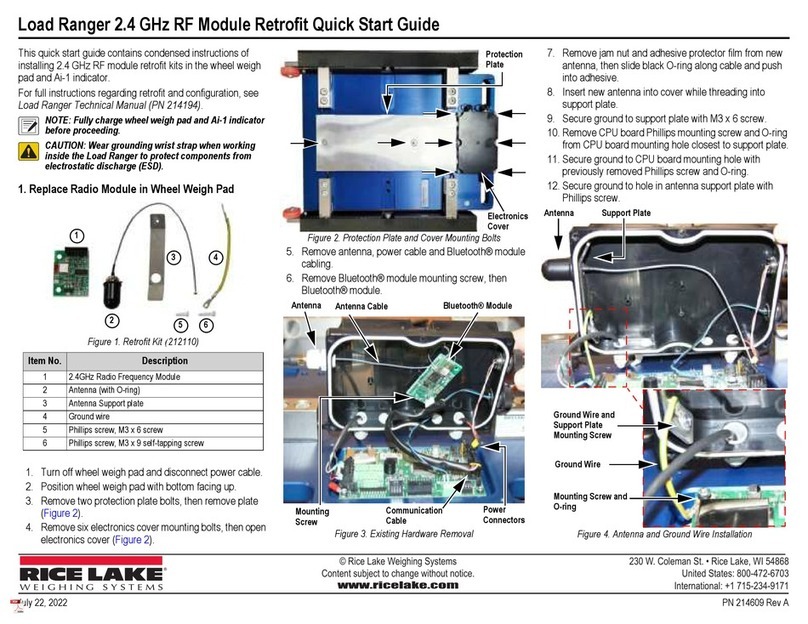 Rice Lake Load Ranger User manual