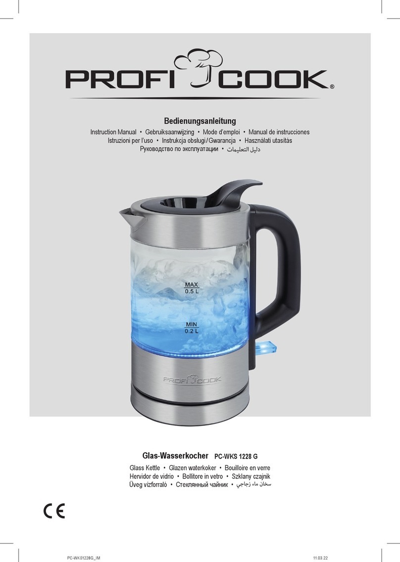 Proficook PC-WKS 1228 G User manual