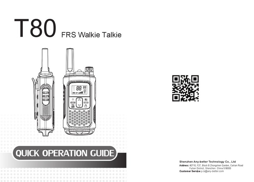 Any-better Technology T80 Quick operation guide