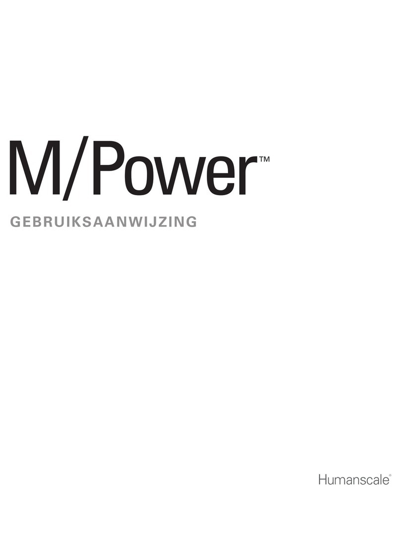 Humanscale M/Power MP-A Series manual