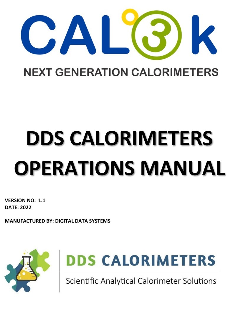 DDS Calorimeters CAL3K Series User manual