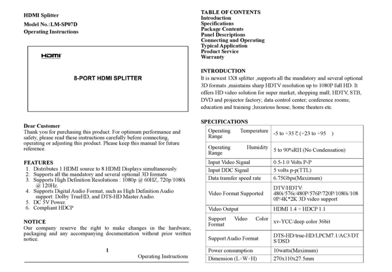 LINK-MI LM-SP07D User manual