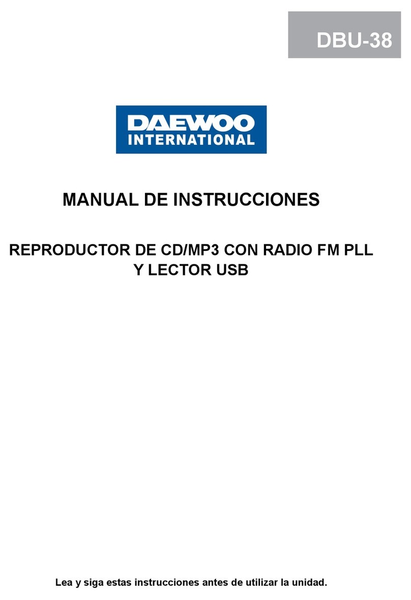 Daewoo International DBU-38 instruction manual