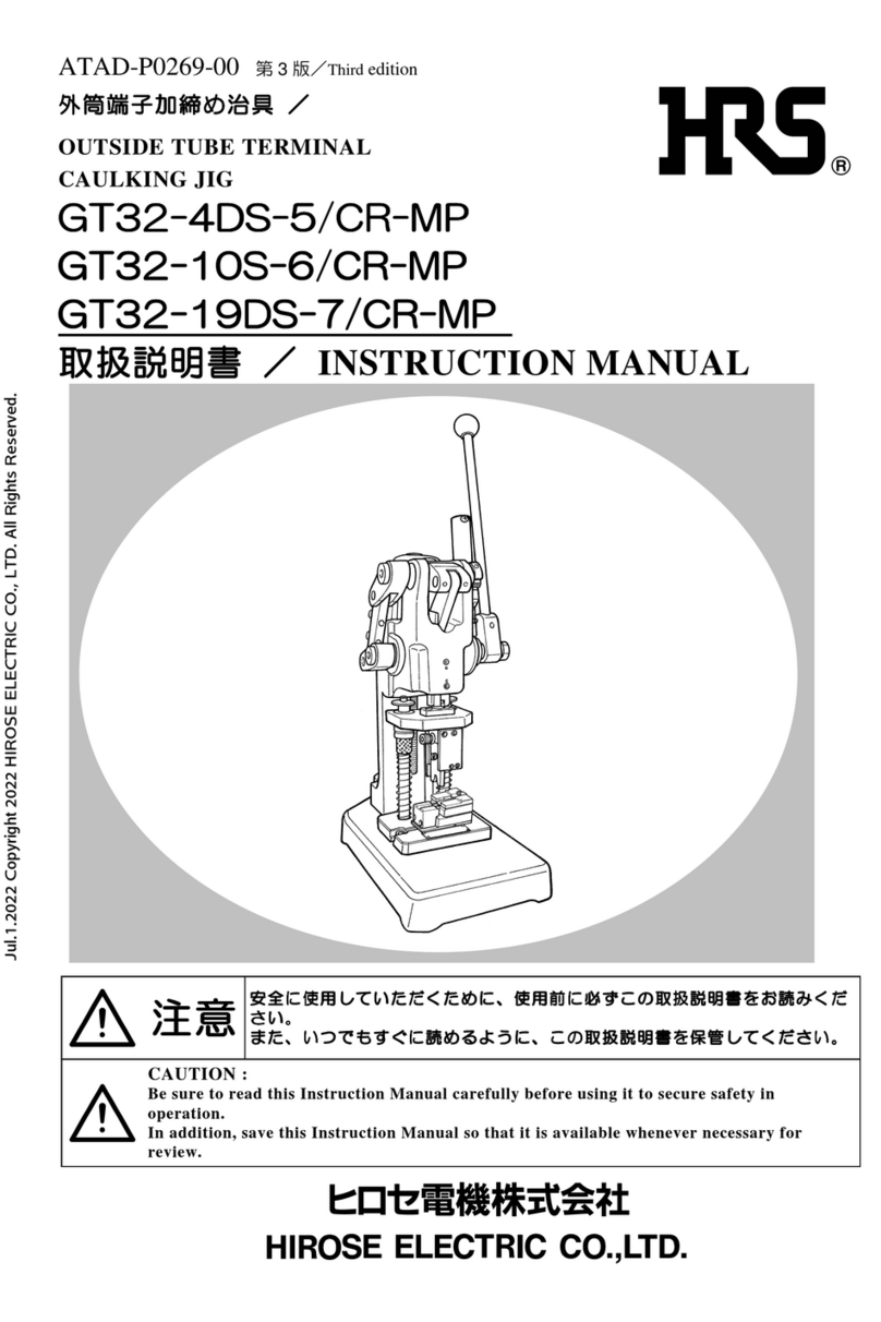 HRS GT32-4DS-5/CR-MP instruction manual