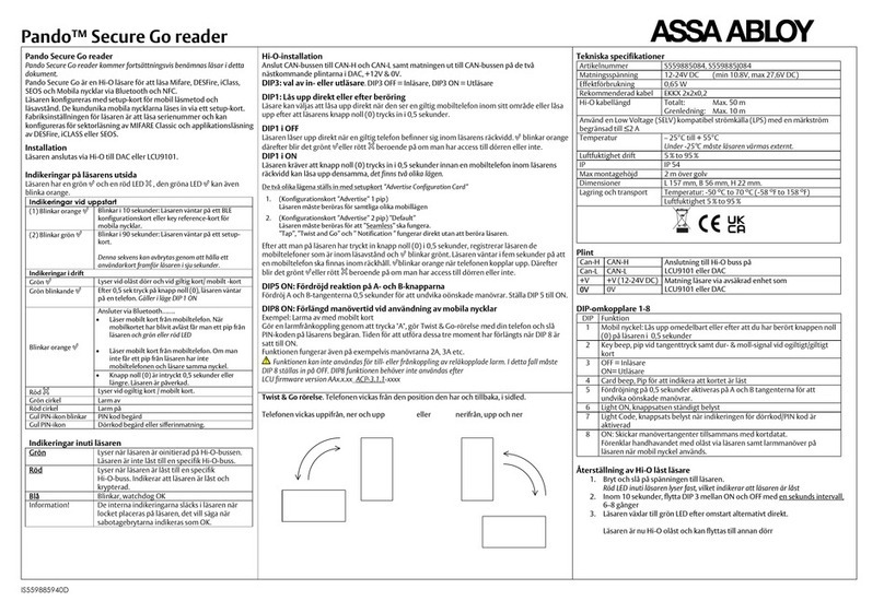 Assa Abloy Pando Secure Go quick start guide