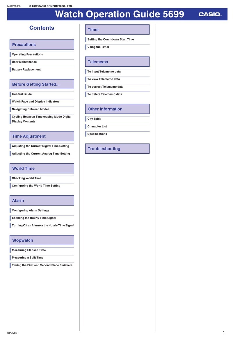 Casio 5699 User manual Casio 5699 User manual