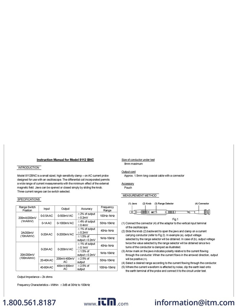 Kyoritsu Electrical Instruments Works, Ltd. 8112 BNC User manual