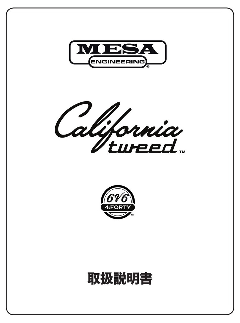 MESA ENGINEERING California tweed 6V6 4:FORTY User manual