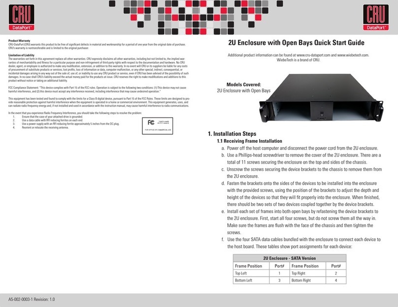 CRU Dataport 2U User manual
