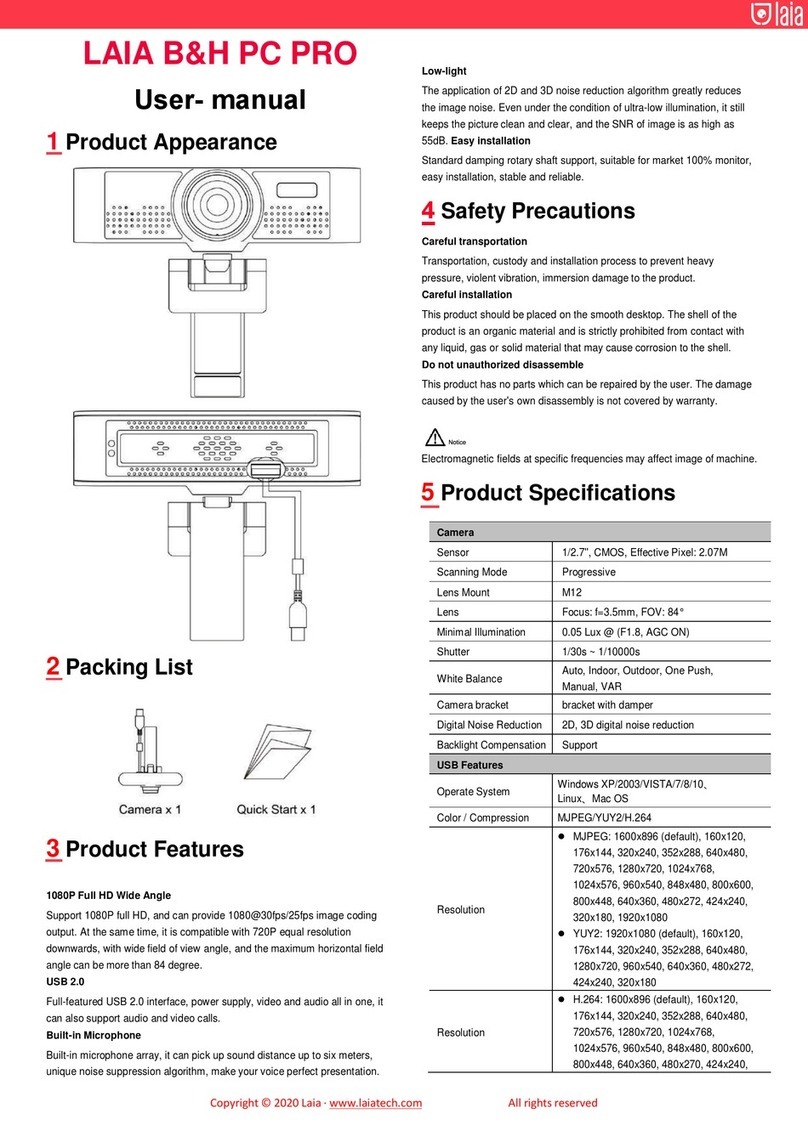 LAIA B&H PC PRO user manual