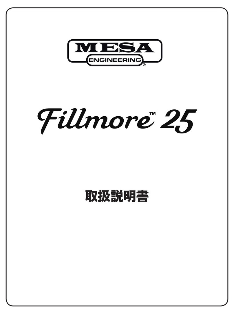 MESA ENGINEERING Fillmore 25 manual