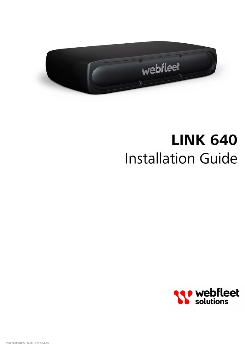 Webfleet LINK 640 User manual