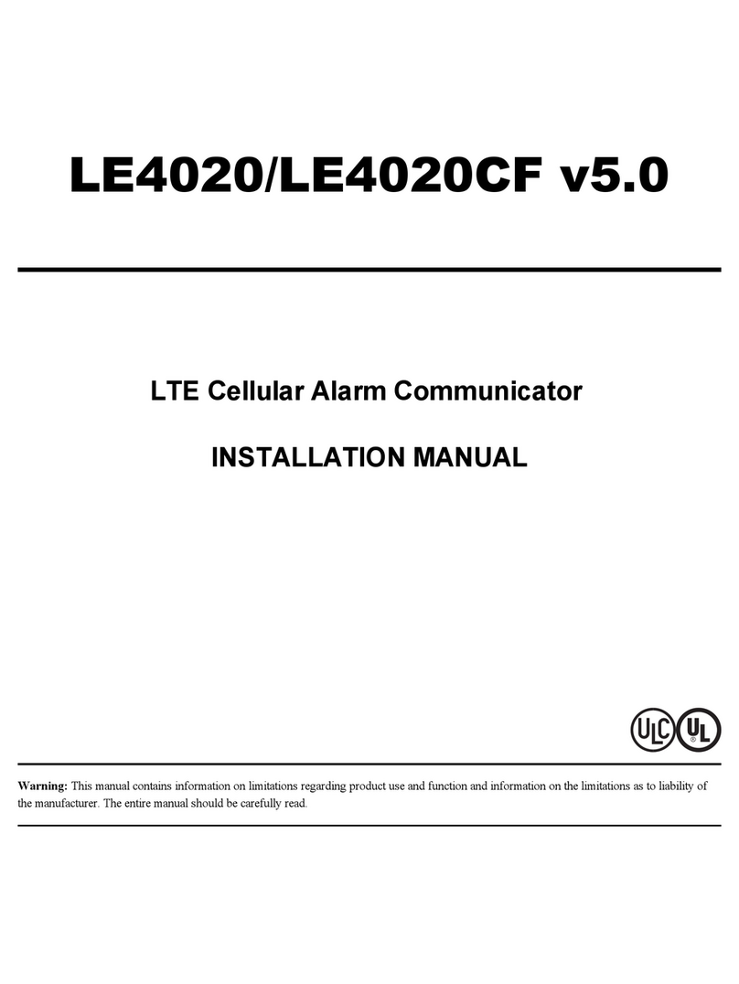 DSC LE4020 User manual