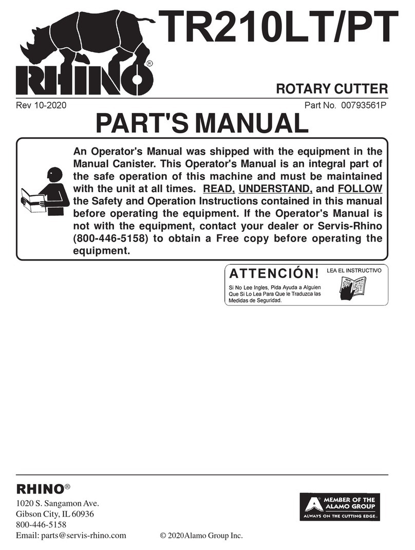 RHINO TR210LT User manual