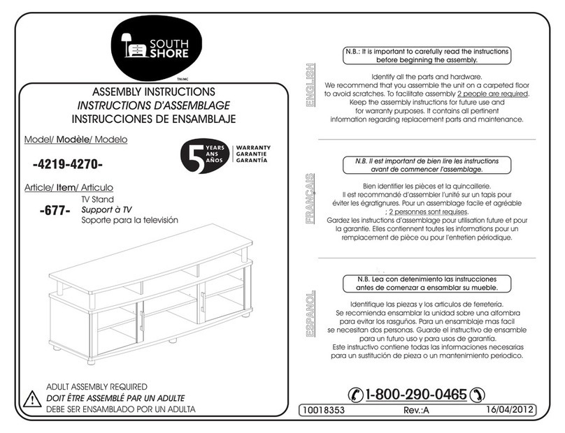 SouthShore 4219 Assembly instructions