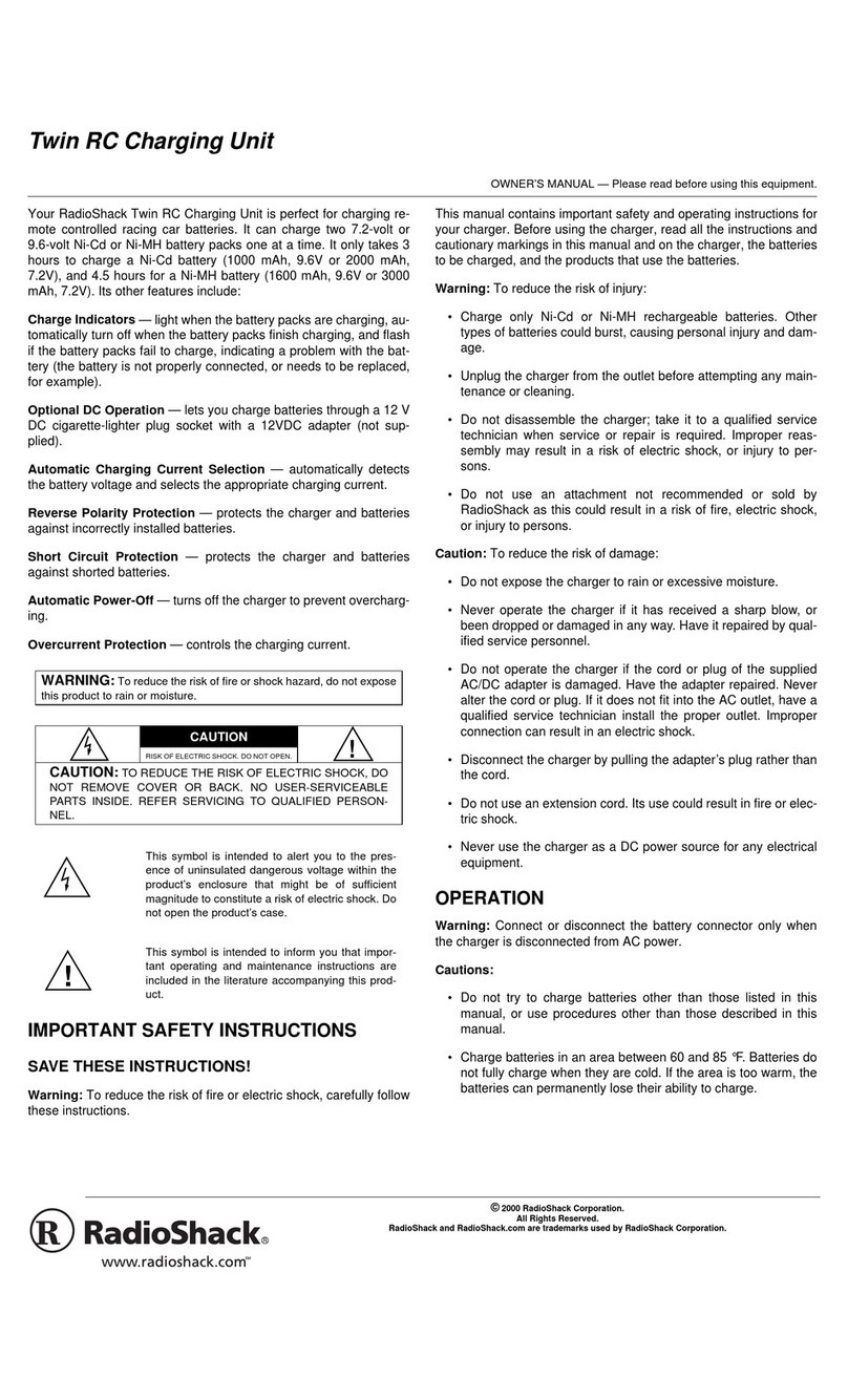 Radio Shack Twin RC User manual