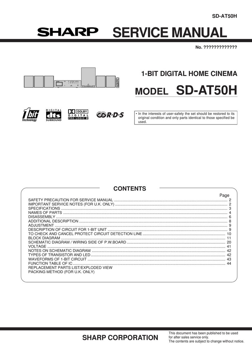 Sharp SD-AT50H User manual Sharp SD-AT50H User manual