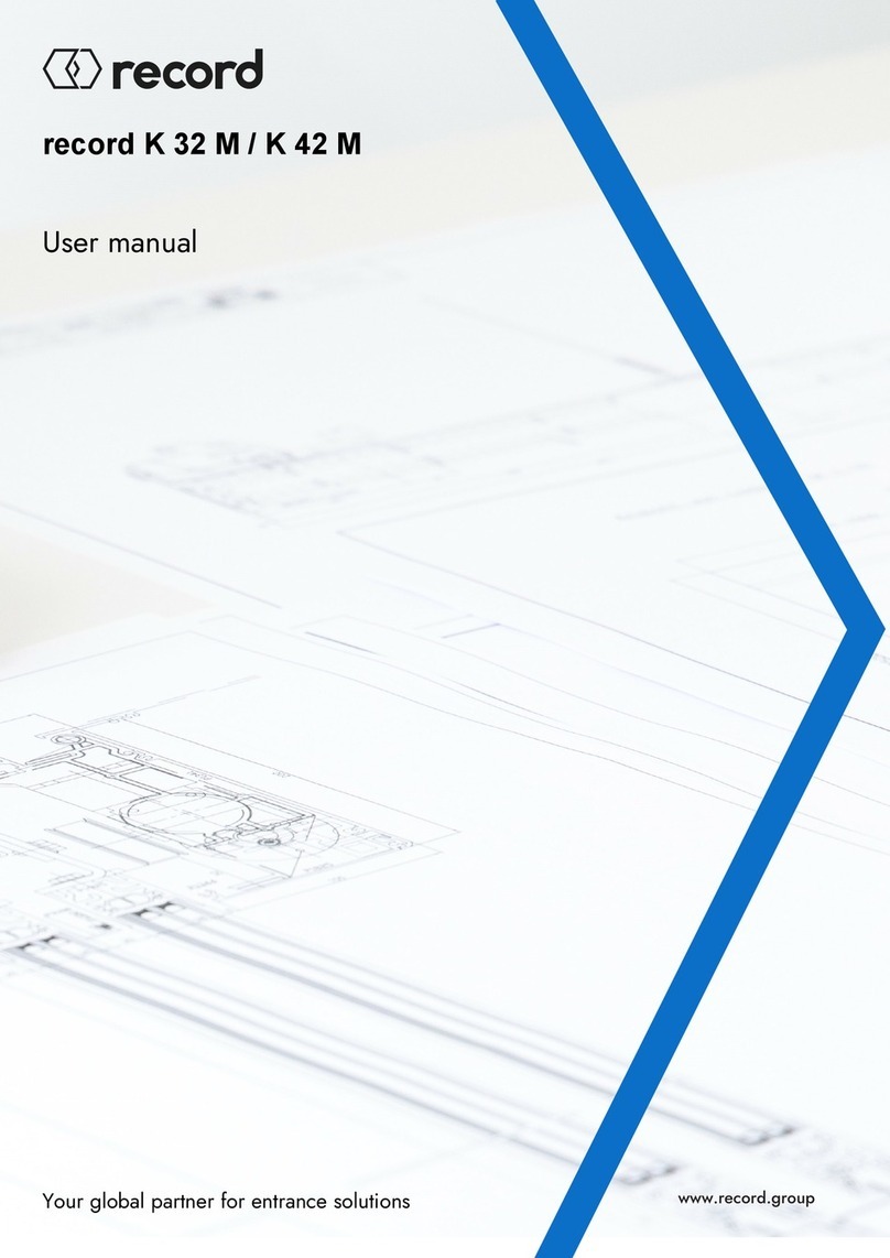 Record K 32 M User manual