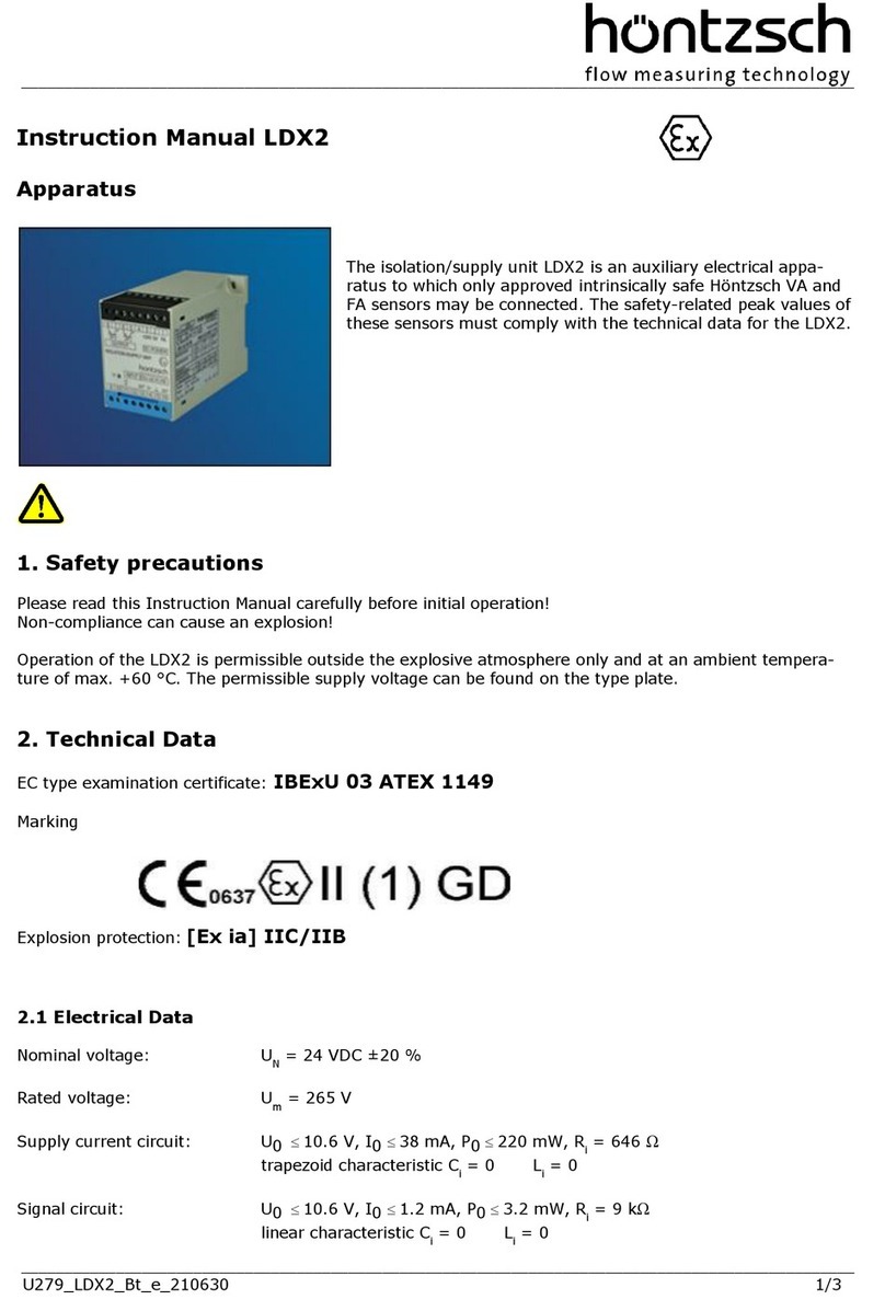 Hontzsch LDX2 instruction manual