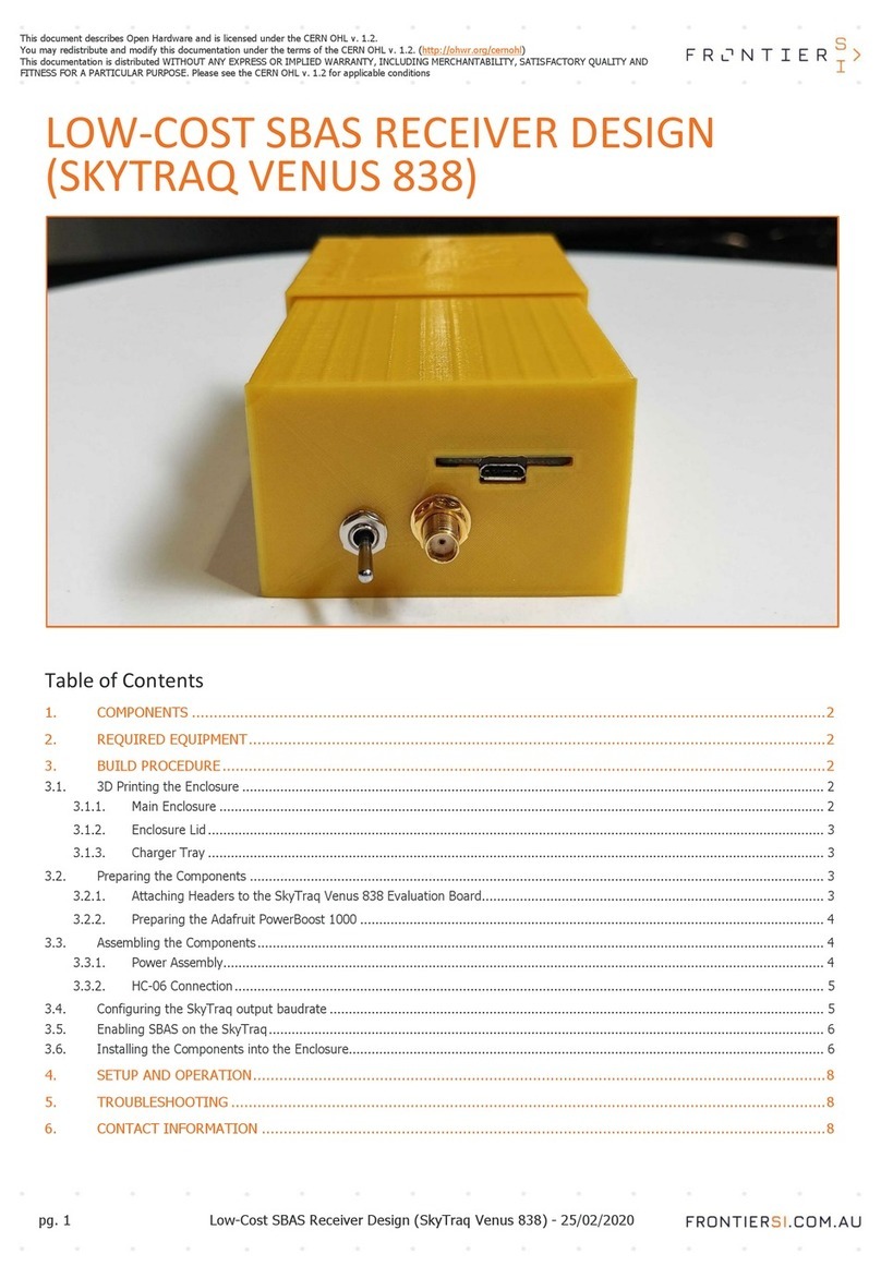 Frontier SKYTRAQ VENUS 838 manual