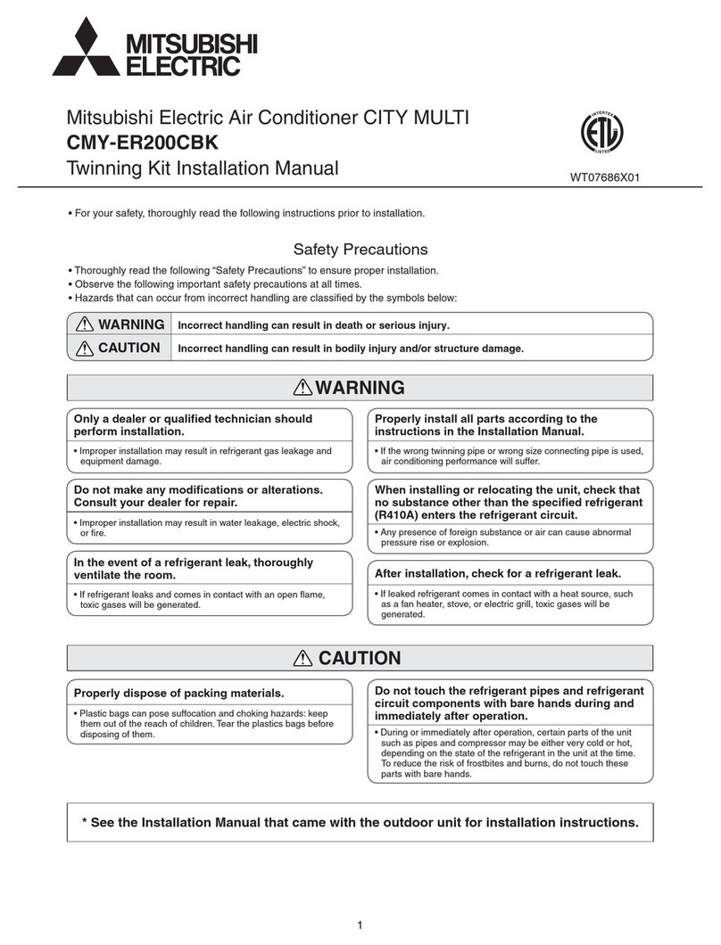 Mitsubishi Electric CITY MULTI CMY-ER200CBK User manual