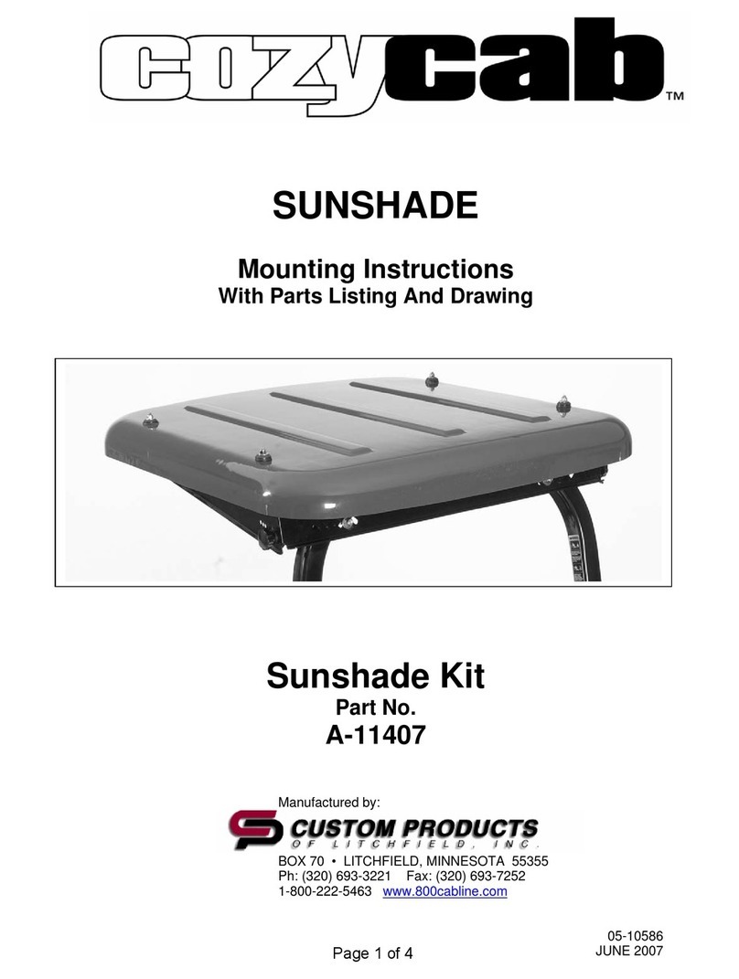 Cozy Cab A-11407 Mounting instructions